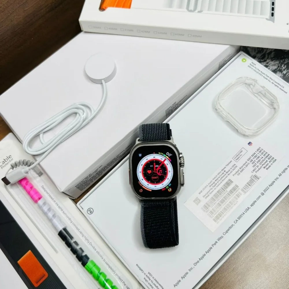 Series 9 Ultra 2: OG Quality Connectivity with GPS + Cellular, Advanced Fitness Tracking, Oxygen & ECG Applications, Water Resistance | 1-Year Warranty, 14-Day Hassle-Free Returns + Airpods (Free Gift)