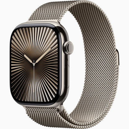 Watch Series 10 [46mm GPS] - Jet Black Aluminium with Ink Sport Loop | Advanced Fitness Tracker, ECG, Always-On Retina Display | Carbon Neutral, Sleek Design | 1-Year Warranty | Airpods Pro (Free Gift)