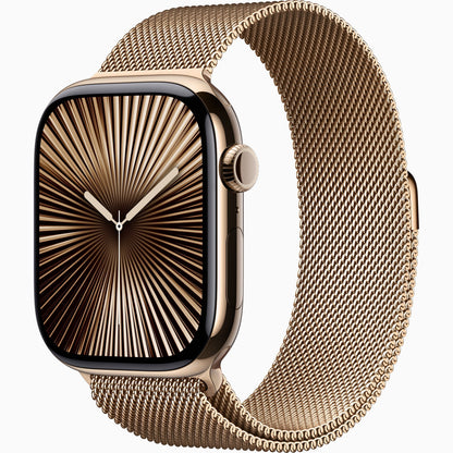 Watch Series 10 [46mm GPS] - Jet Black Aluminium with Ink Sport Loop | Advanced Fitness Tracker, ECG, Always-On Retina Display | Carbon Neutral, Sleek Design | 1-Year Warranty | Airpods Pro (Free Gift)