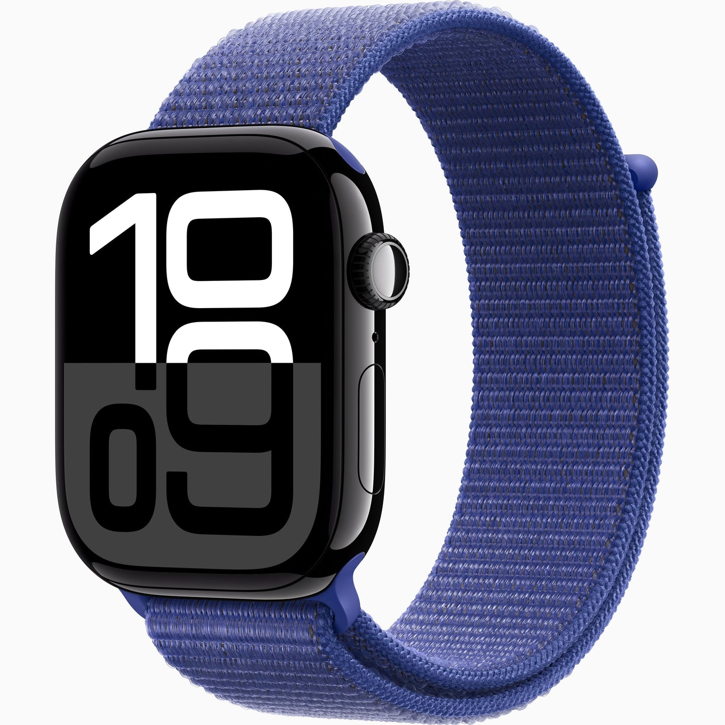 Watch Series 10 [46mm GPS] - Jet Black Aluminium with Ink Sport Loop | Advanced Fitness Tracker, ECG, Always-On Retina Display | Carbon Neutral, Sleek Design | 1-Year Warranty | Airpods Pro (Free Gift)